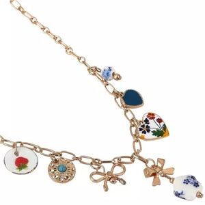 Colorful Eclectic Chunky Charmed Necklace